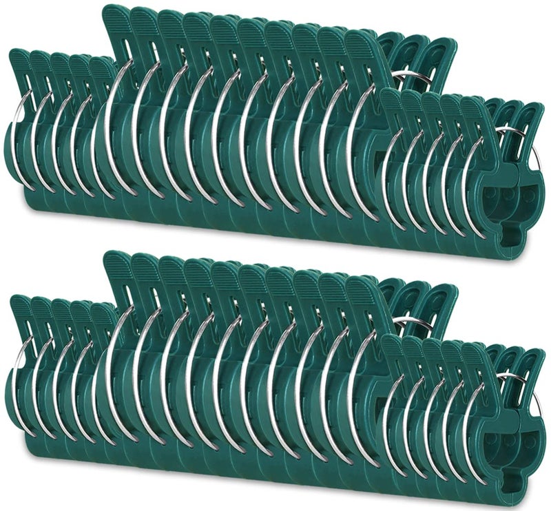 Yinghezu 40 Pcs Plant Support Clips,Flower and Vine,Garden Tomato Plant Support Clips for Supporting Stems,Vines Grow Upright Climbing,Tool for Straightening,Tomato Cage,Trellis. 2 Sizes in one Pack - Image 1